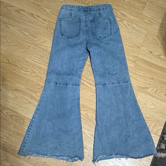 Easel Light Blue Flare Jeans Stretch Jeans Small - Picture 5 of 7